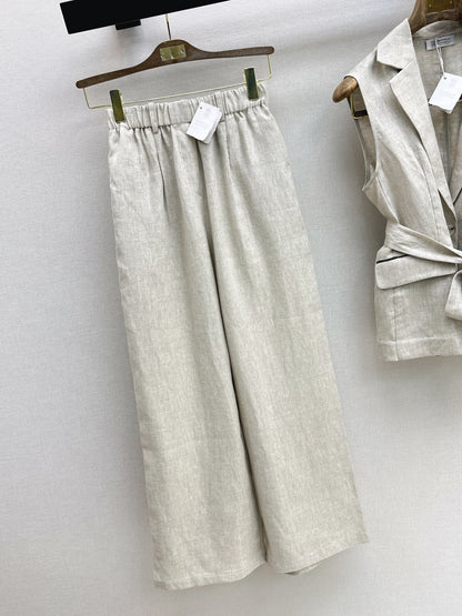 26ss Double-pocket lapel vest/trousers