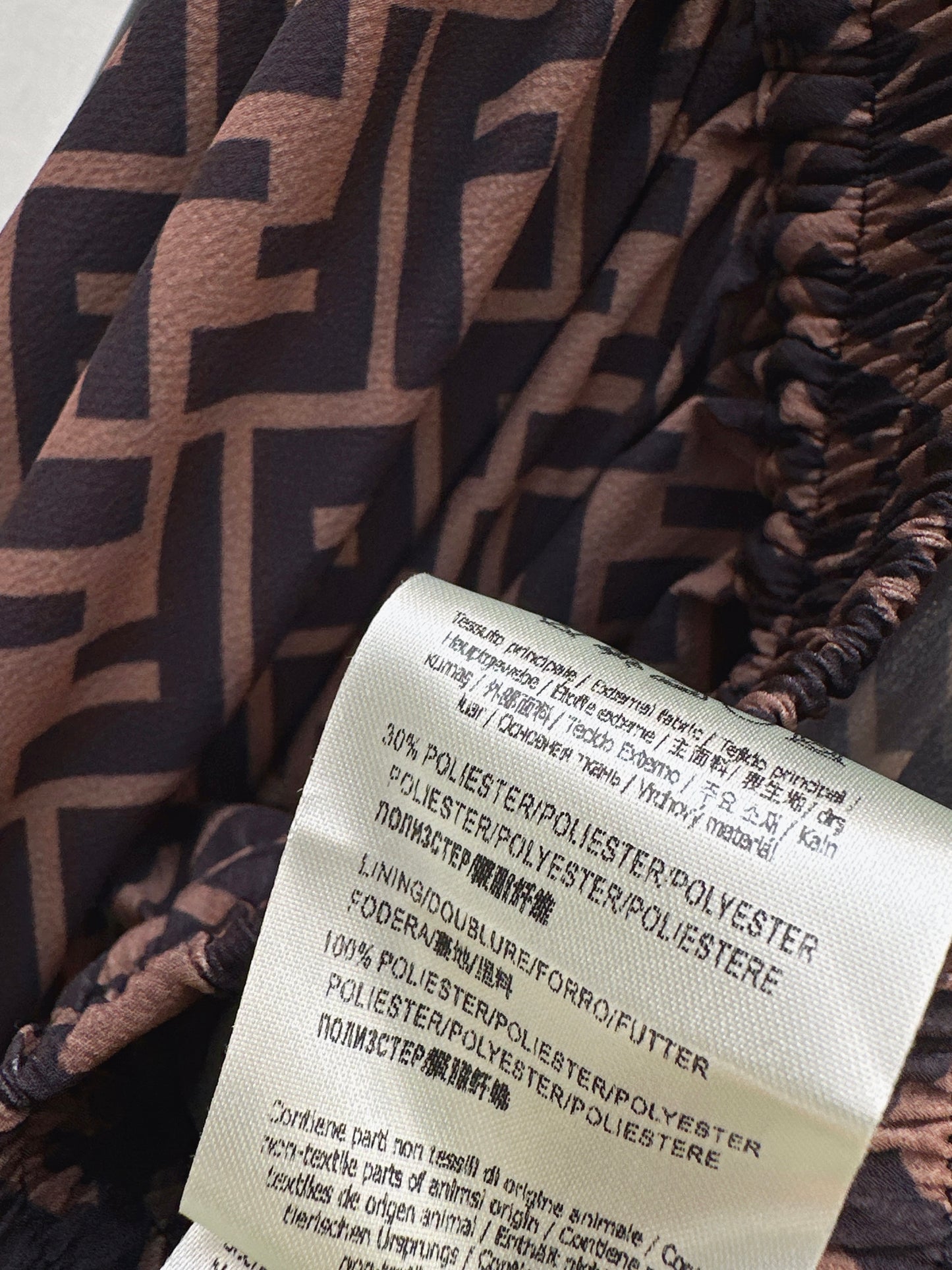 26ss Monogram Print Shirt/Elastic Waist Skirt