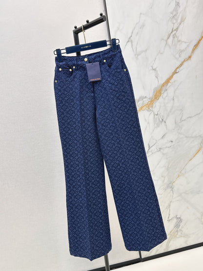 26ss Jacquard Straight Leg Pants