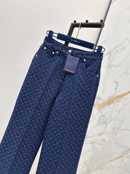 26ss Jacquard Straight Leg Pants