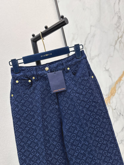 26ss Jacquard Straight Leg Pants