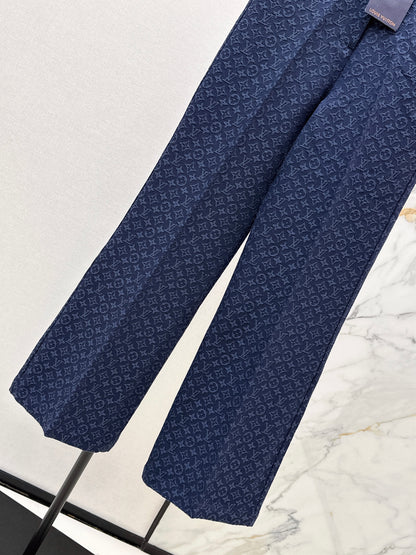 26ss Jacquard Straight Leg Pants