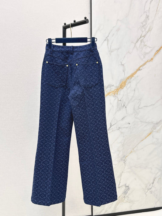 26ss Jacquard Straight Leg Pants