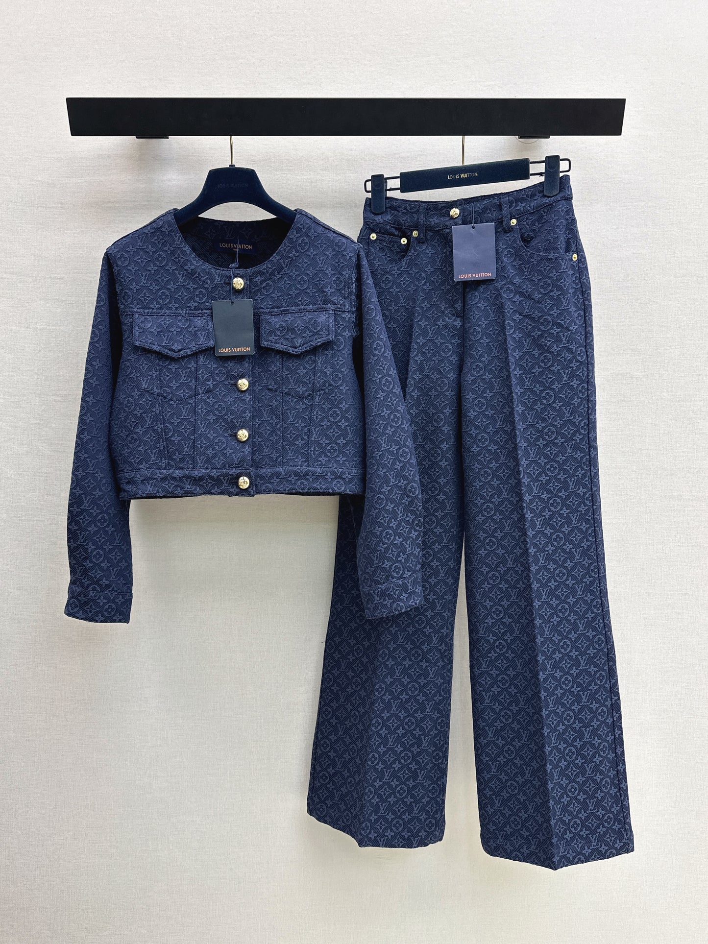 26ss Jacquard Crew Neck Short Jacket