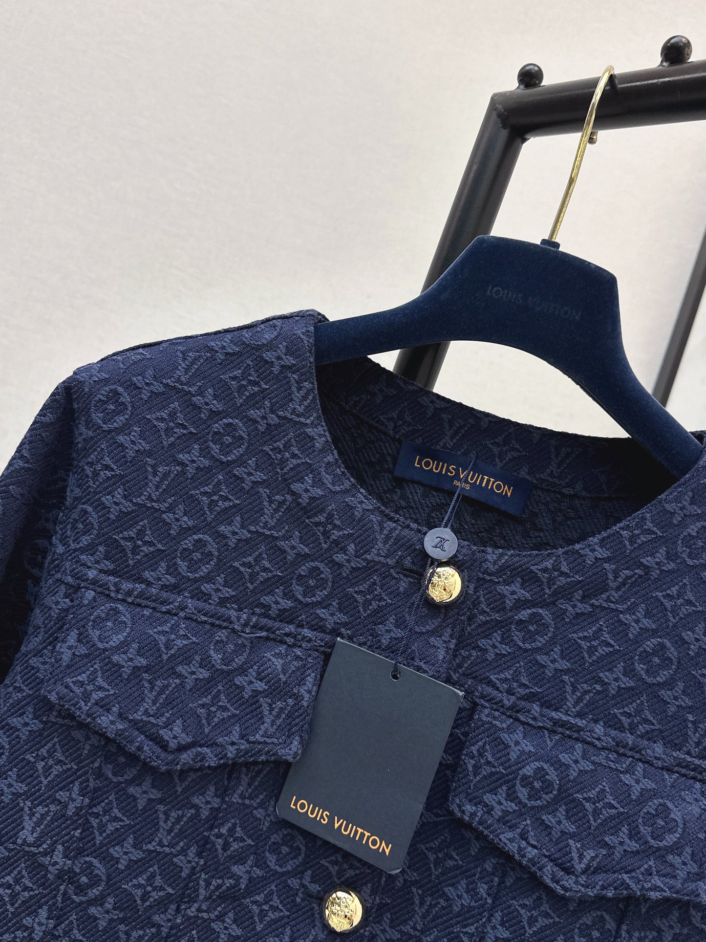26ss Jacquard Crew Neck Short Jacket