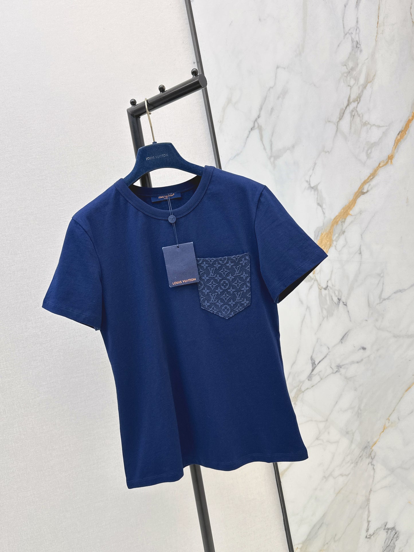 26ss Monogram pocket embellished T-shirt
