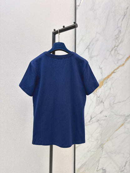 26ss Monogram pocket embellished T-shirt