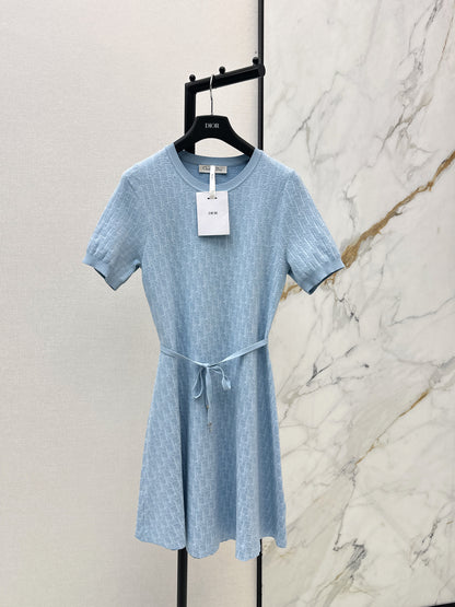 26ss Knitted Waist-Defining Dress