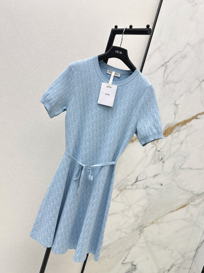 26ss Knitted Waist-Defining Dress
