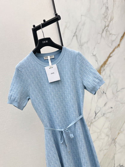 26ss Knitted Waist-Defining Dress