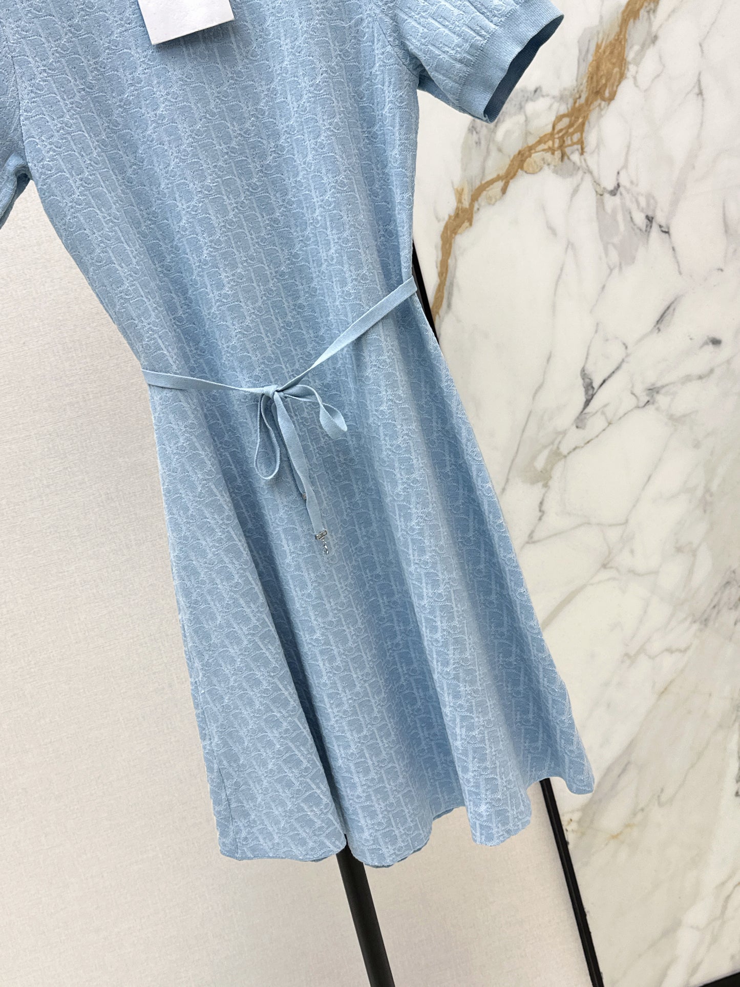 26ss Knitted Waist-Defining Dress