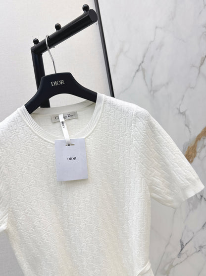 26ss Knitted Waist-Defining Dress