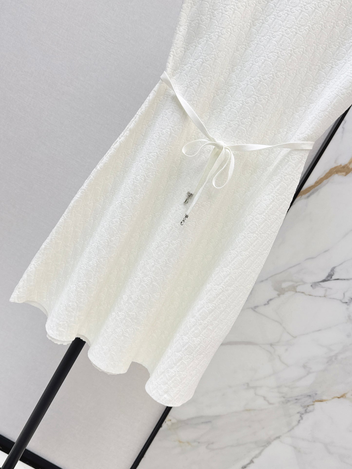 26ss Knitted Waist-Defining Dress