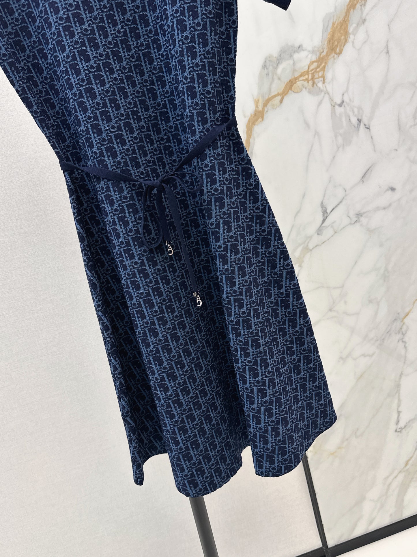 26ss Knitted Waist-Defining Dress