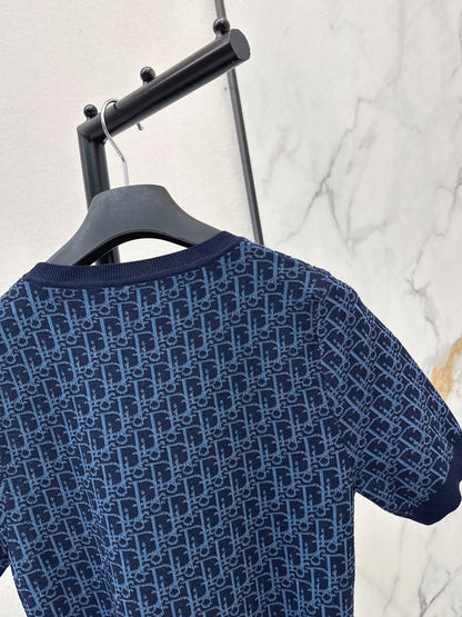 26ss Knitted Waist-Defining Dress