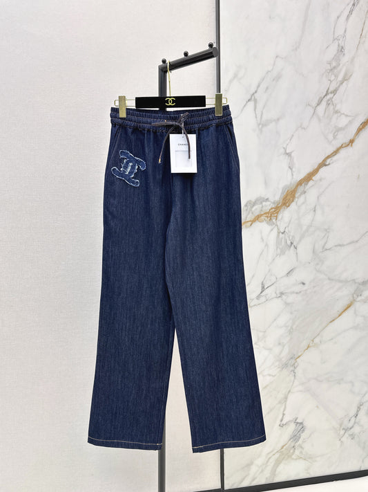 26ss Elastic Waist Wide-Leg Jeans