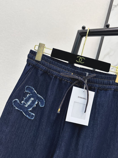 26ss Elastic Waist Wide-Leg Jeans