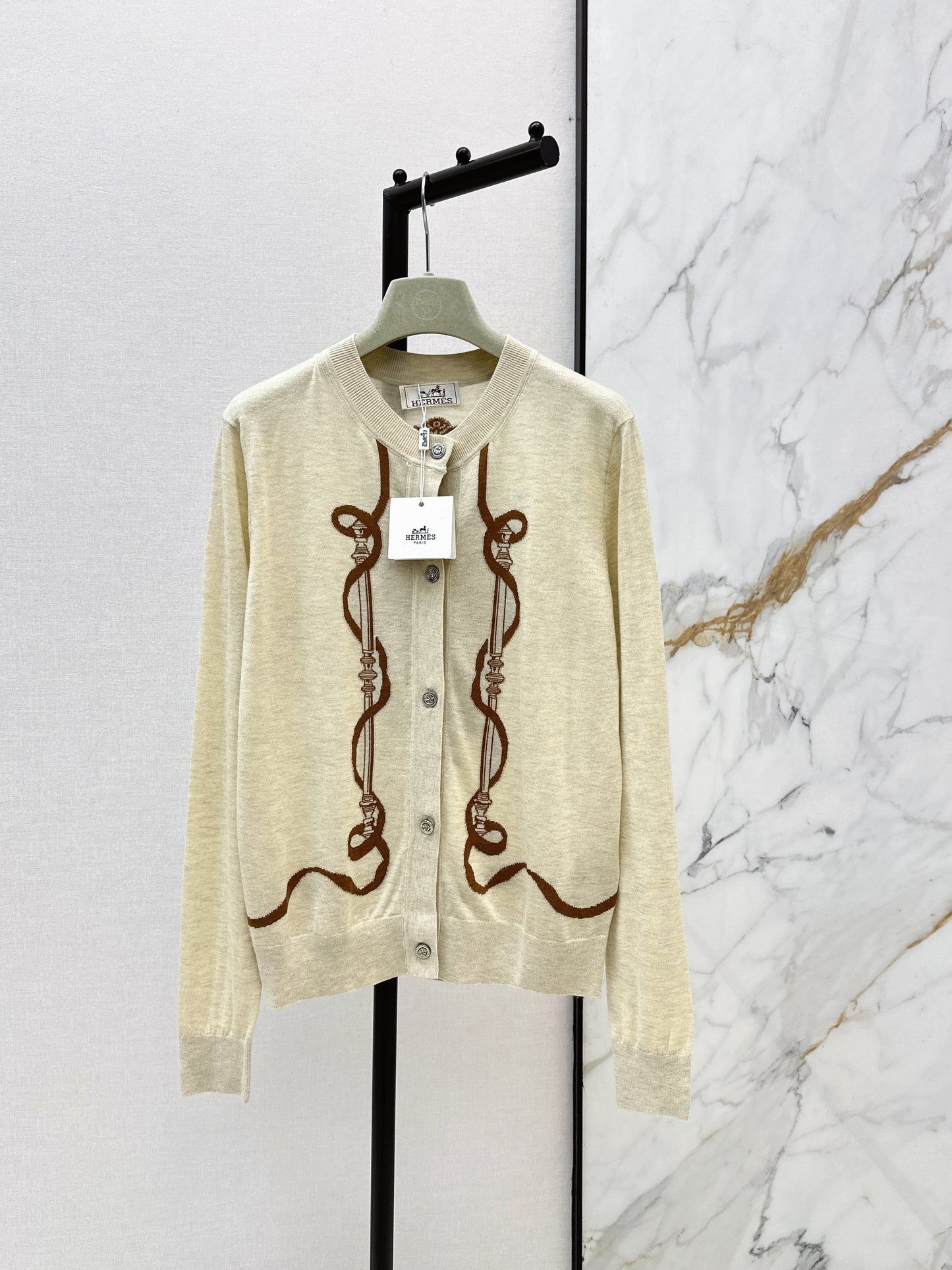 26ss Jacquard Pattern Cardigan