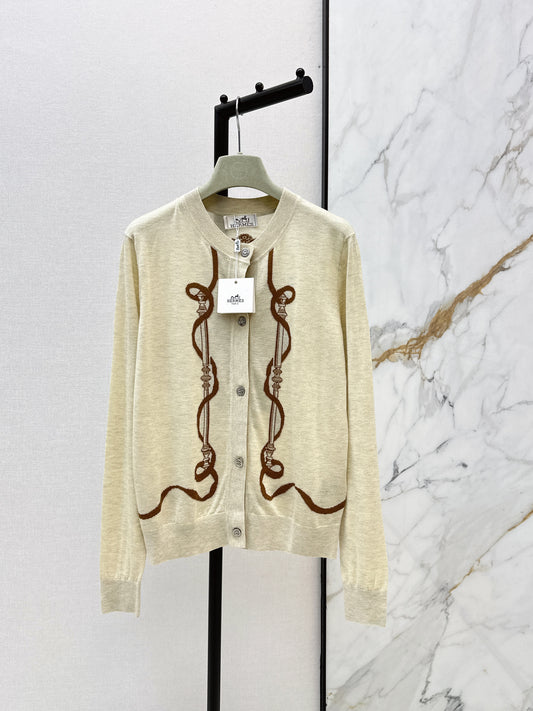 26ss Jacquard Pattern Cardigan