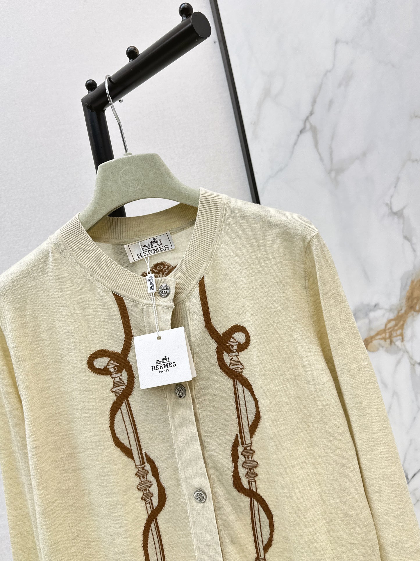 26ss Jacquard Pattern Cardigan