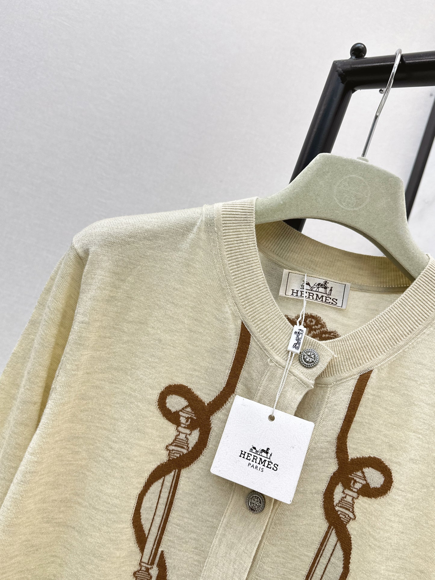 26ss Jacquard Pattern Cardigan