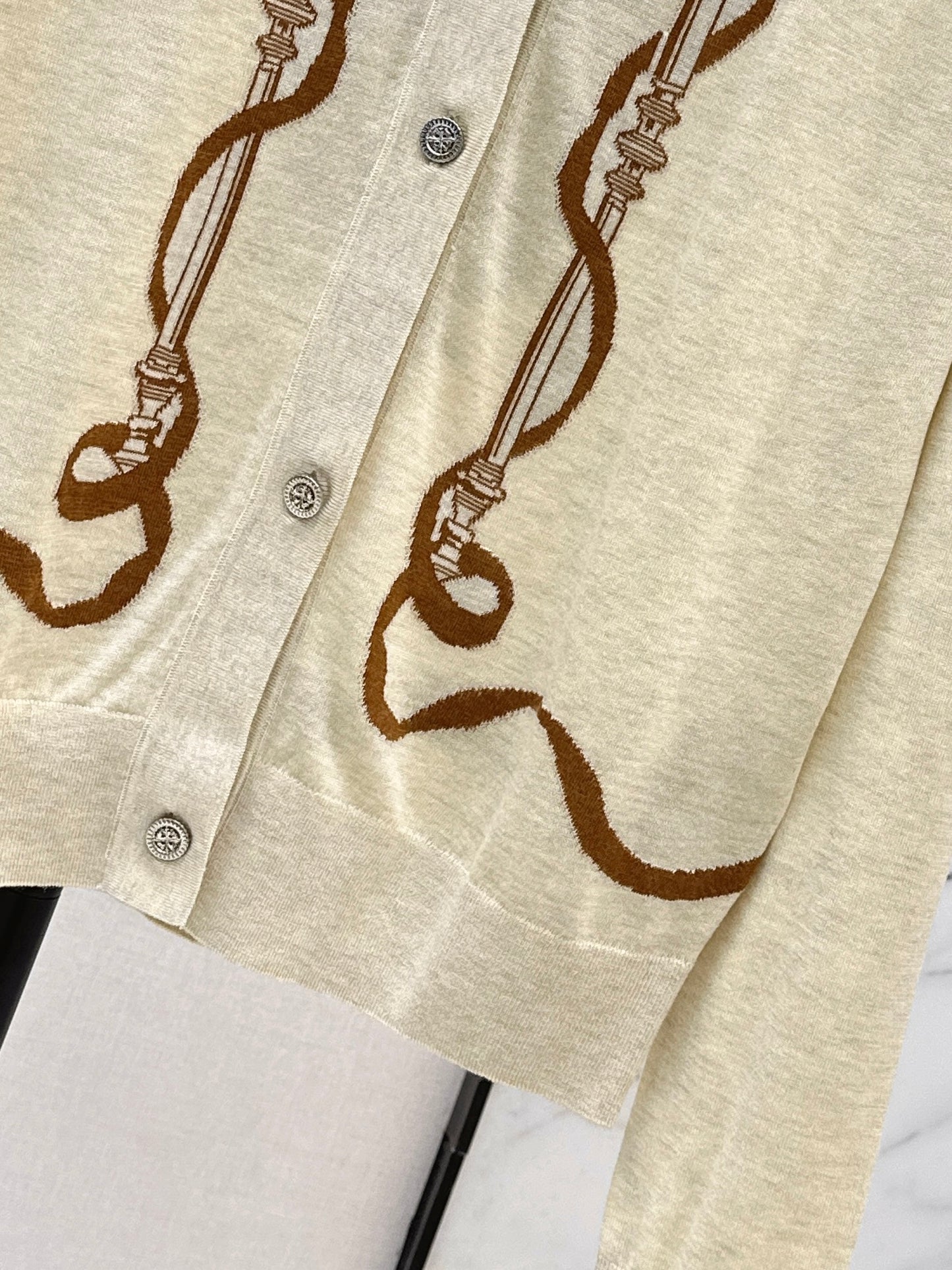 26ss Jacquard Pattern Cardigan