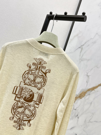 26ss Jacquard Pattern Cardigan