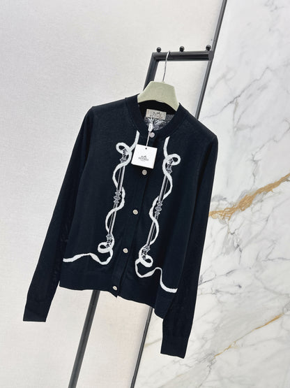 26ss Jacquard Pattern Cardigan