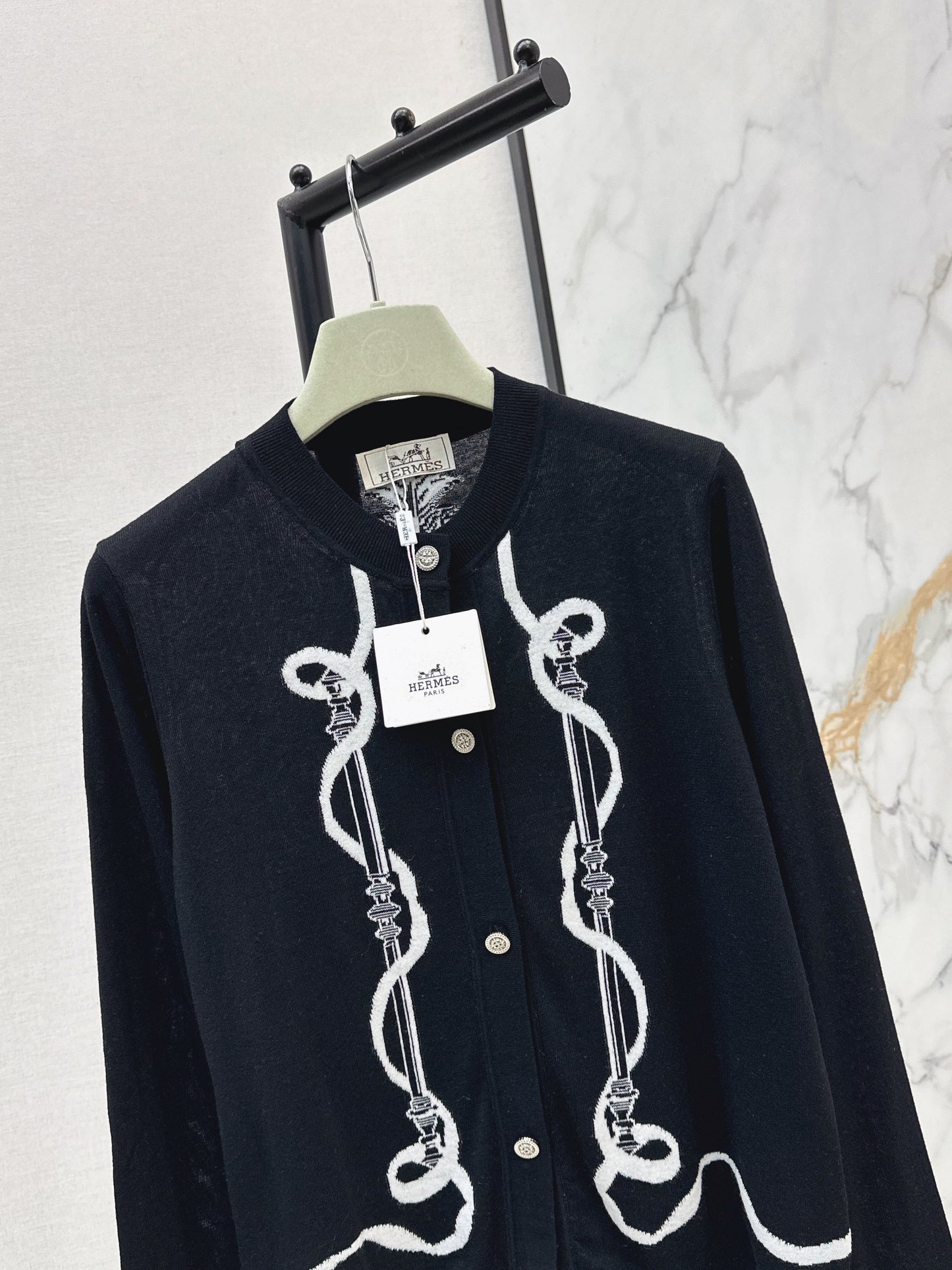 26ss Jacquard Pattern Cardigan