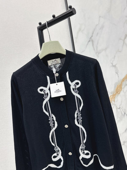26ss Jacquard Pattern Cardigan