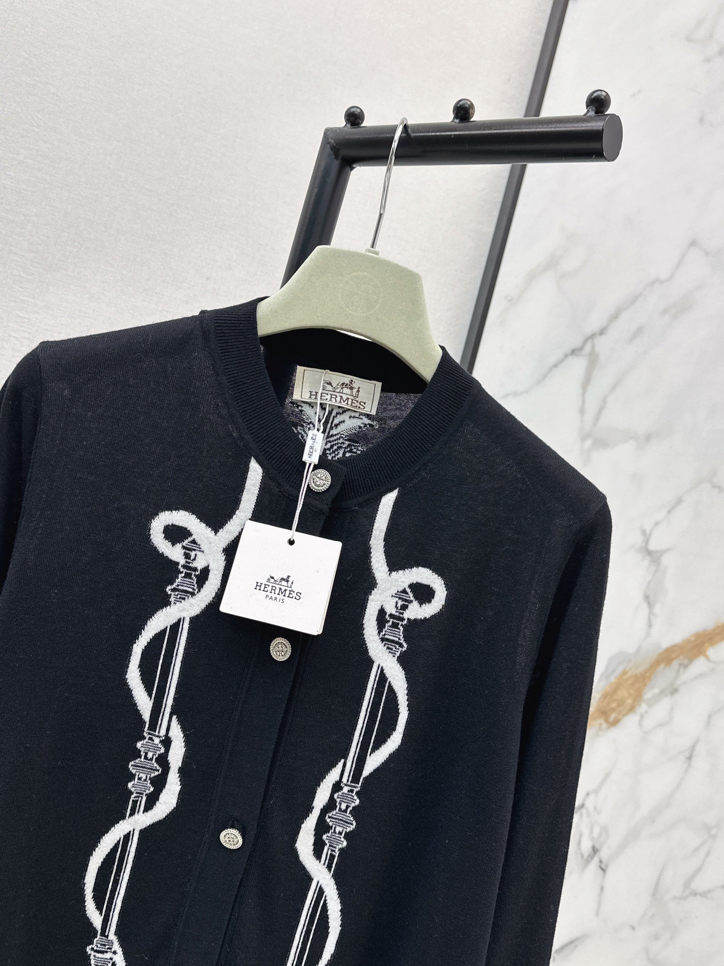 26ss Jacquard Pattern Cardigan