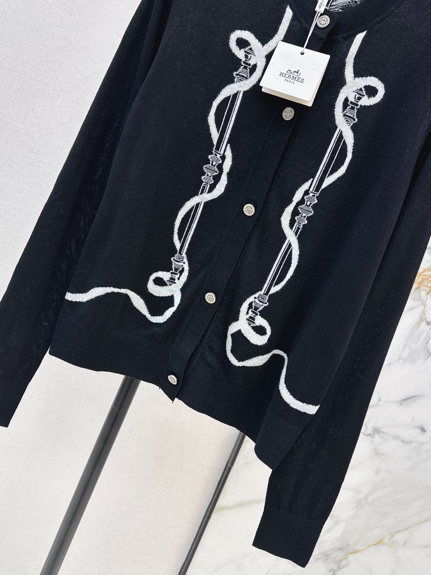 26ss Jacquard Pattern Cardigan