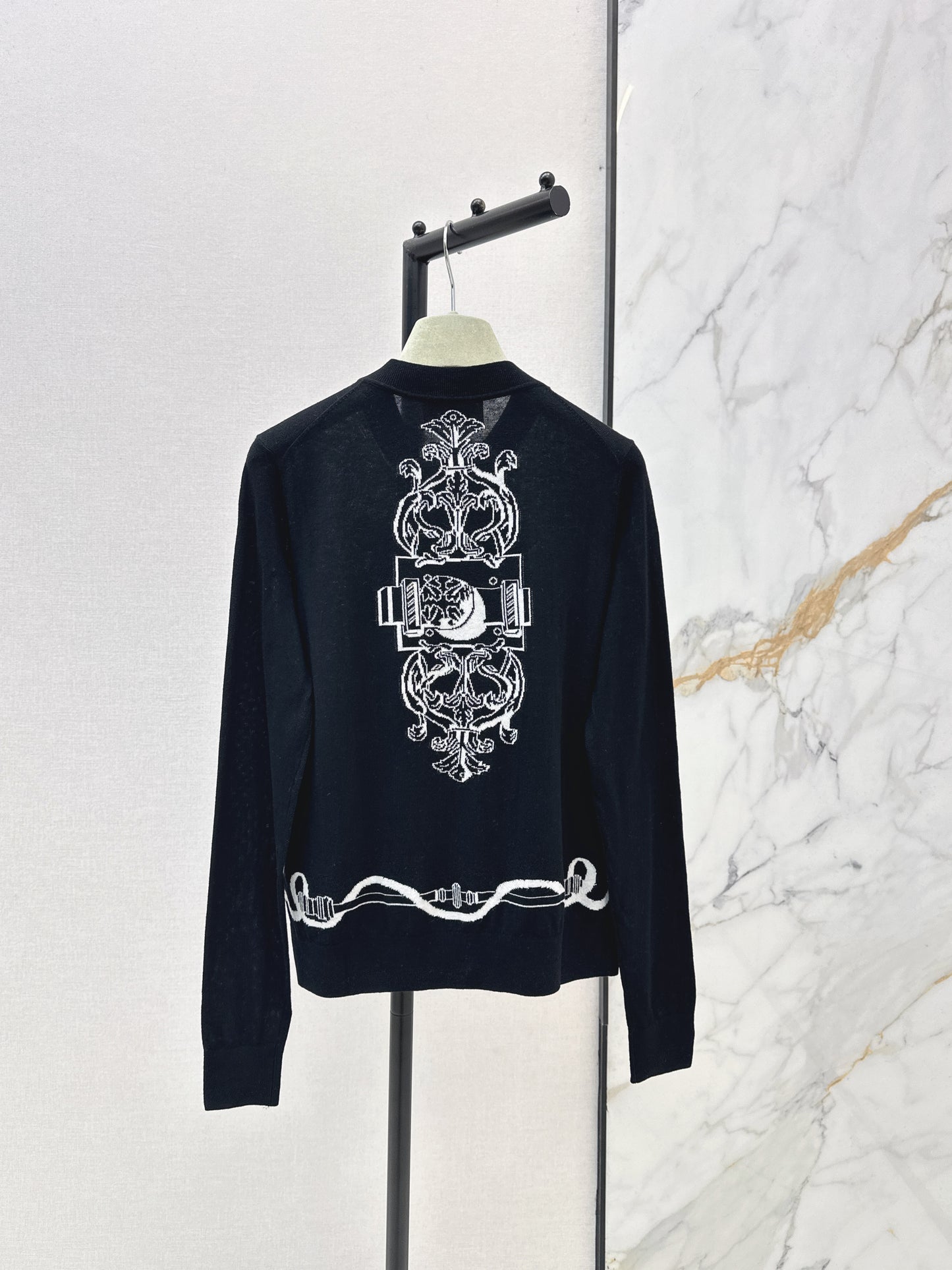 26ss Jacquard Pattern Cardigan