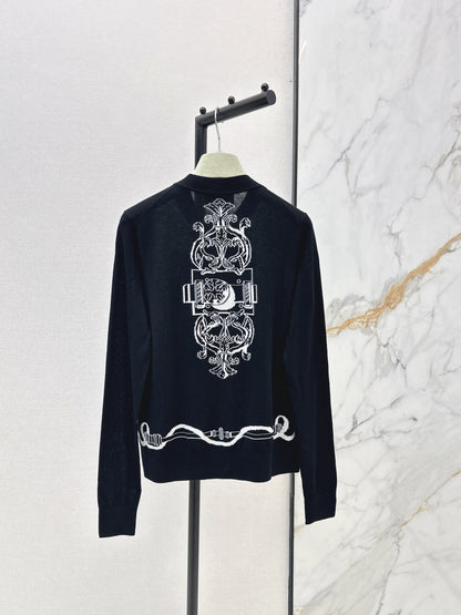 26ss Jacquard Pattern Cardigan