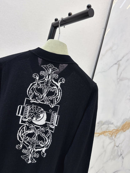 26ss Jacquard Pattern Cardigan