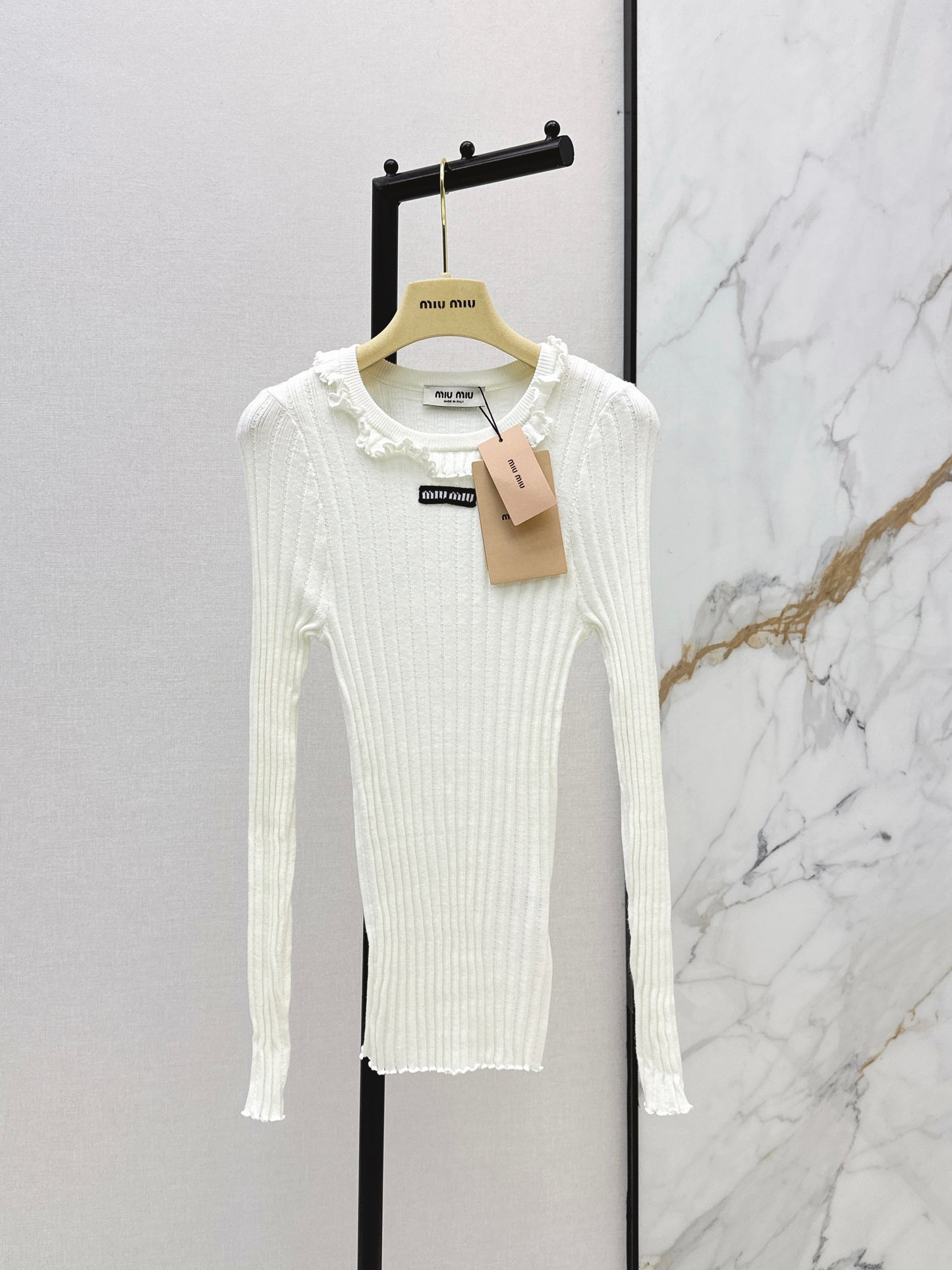 26ss Knitted Long-Sleeve Polo Shirt