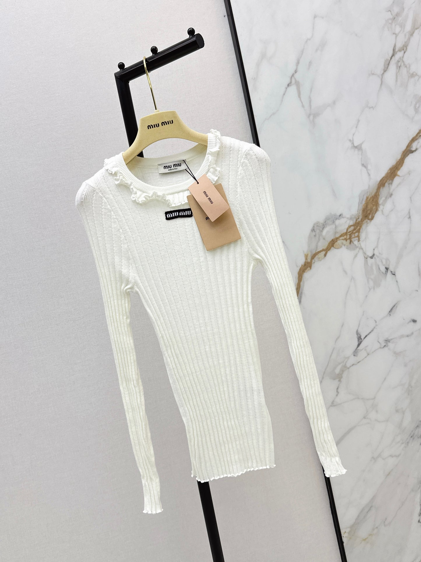 26ss Knitted Long-Sleeve Polo Shirt
