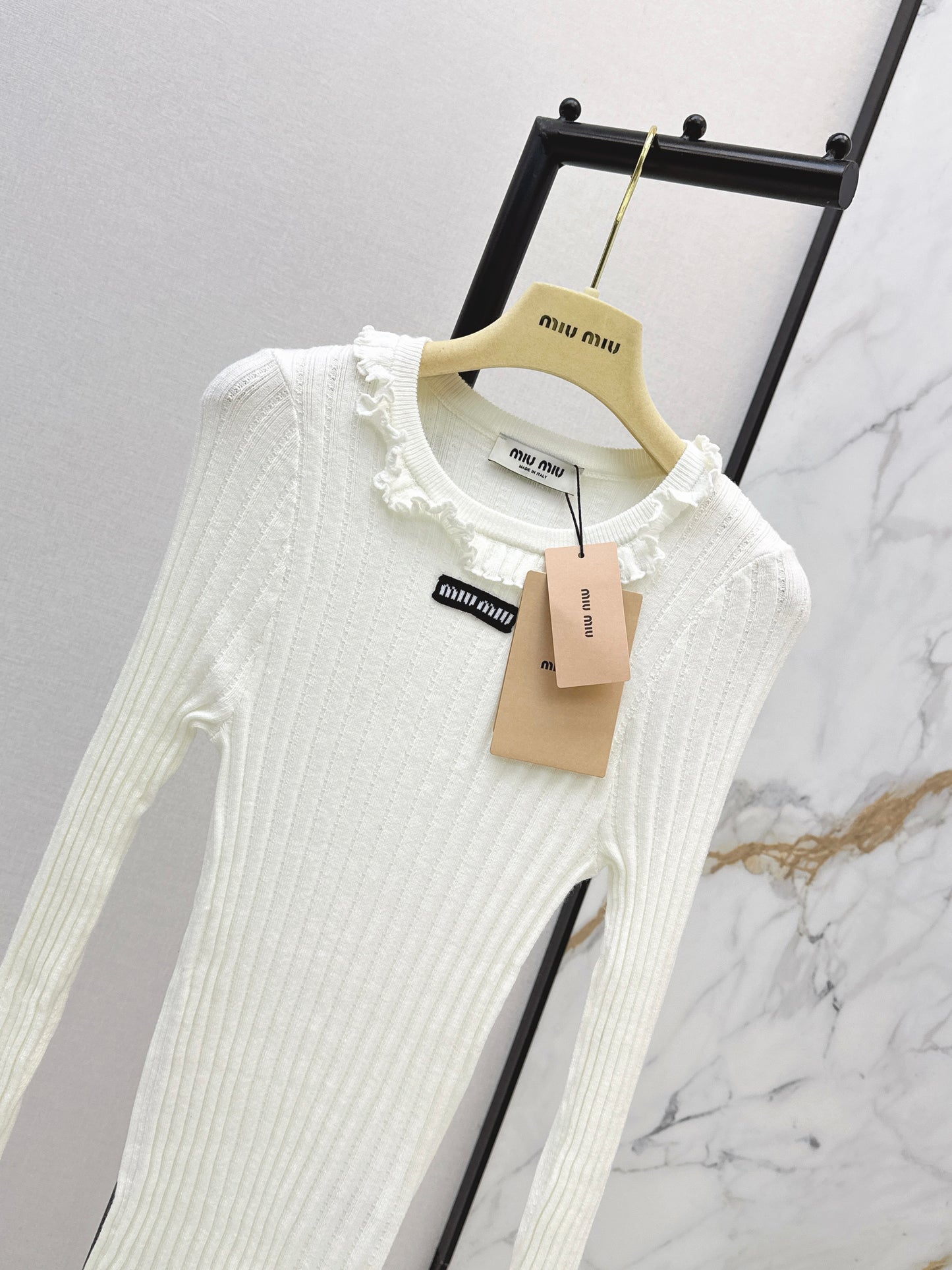 26ss Knitted Long-Sleeve Polo Shirt