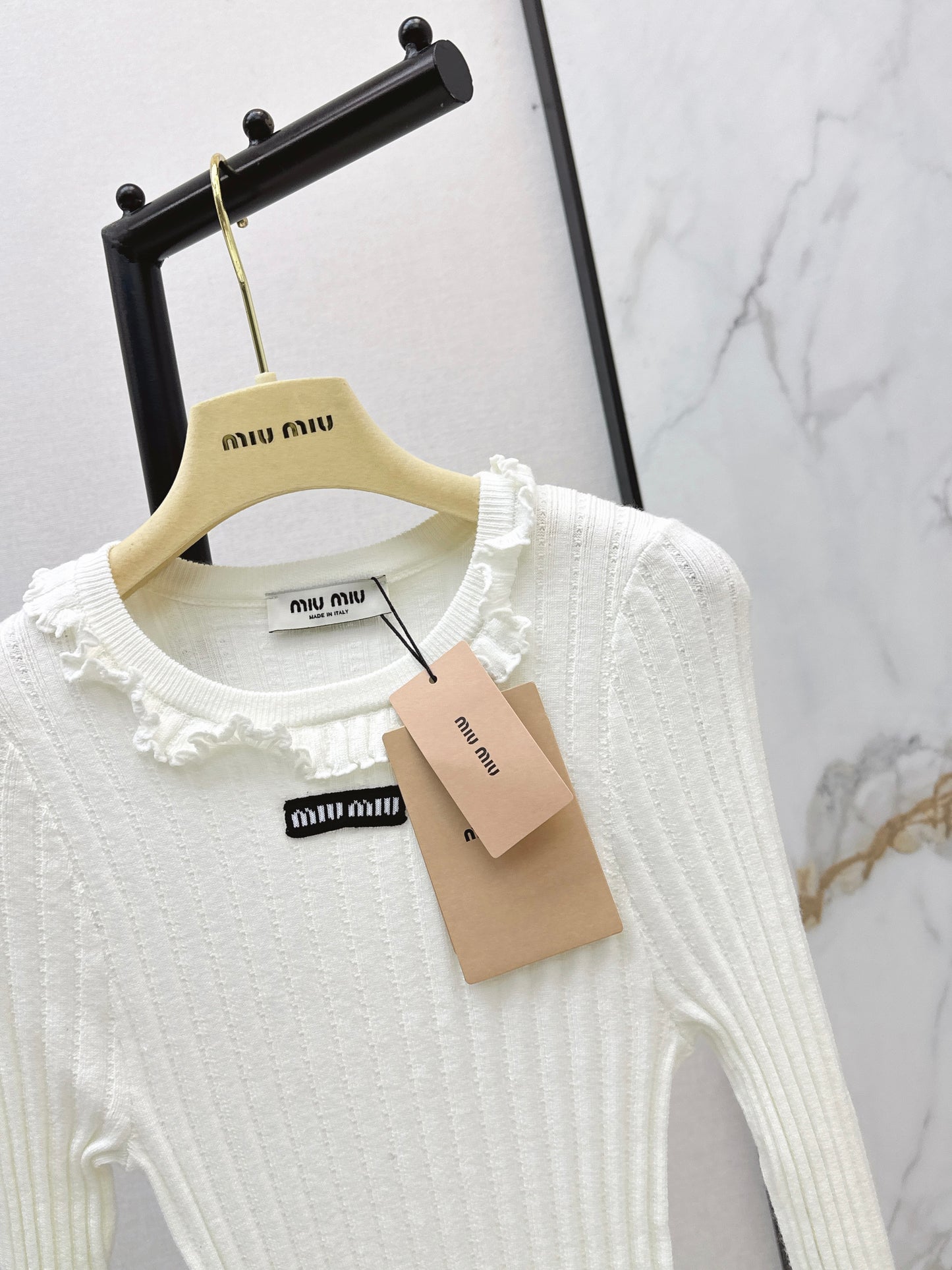 26ss Knitted Long-Sleeve Polo Shirt