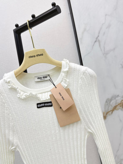 26ss Knitted Long-Sleeve Polo Shirt