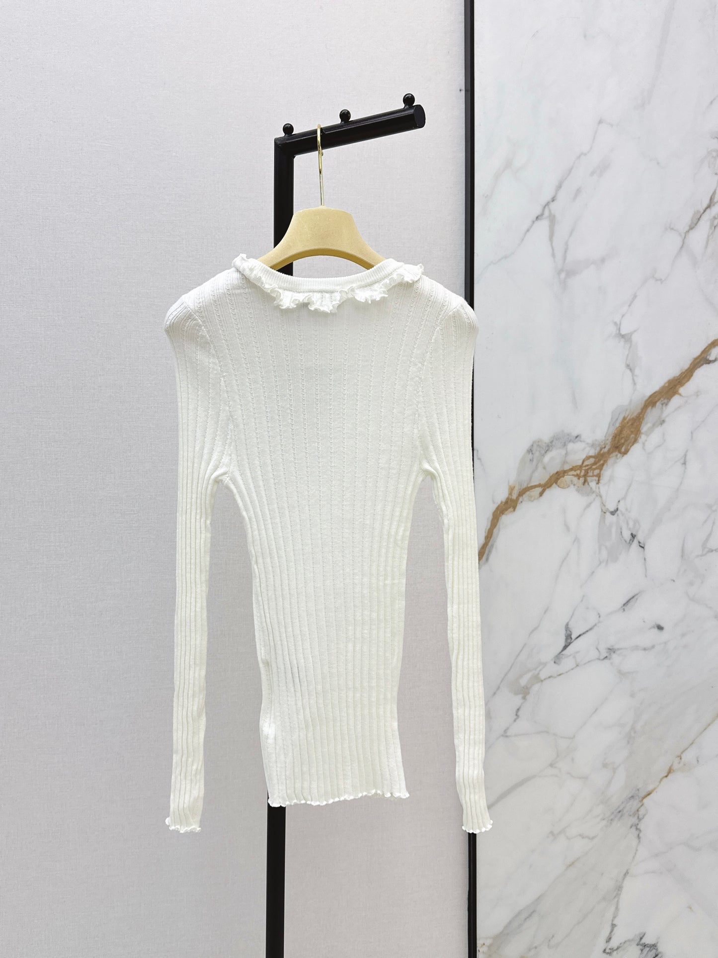 26ss Knitted Long-Sleeve Polo Shirt