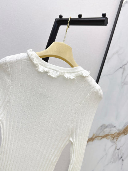 26ss Knitted Long-Sleeve Polo Shirt