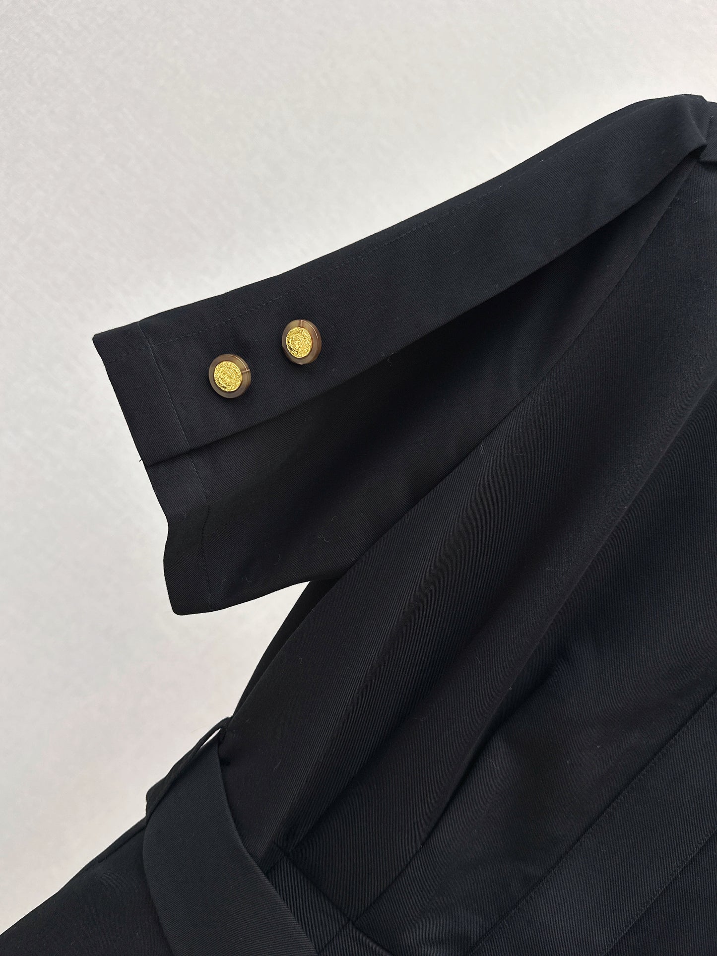 26ss Stand-up collar long dress