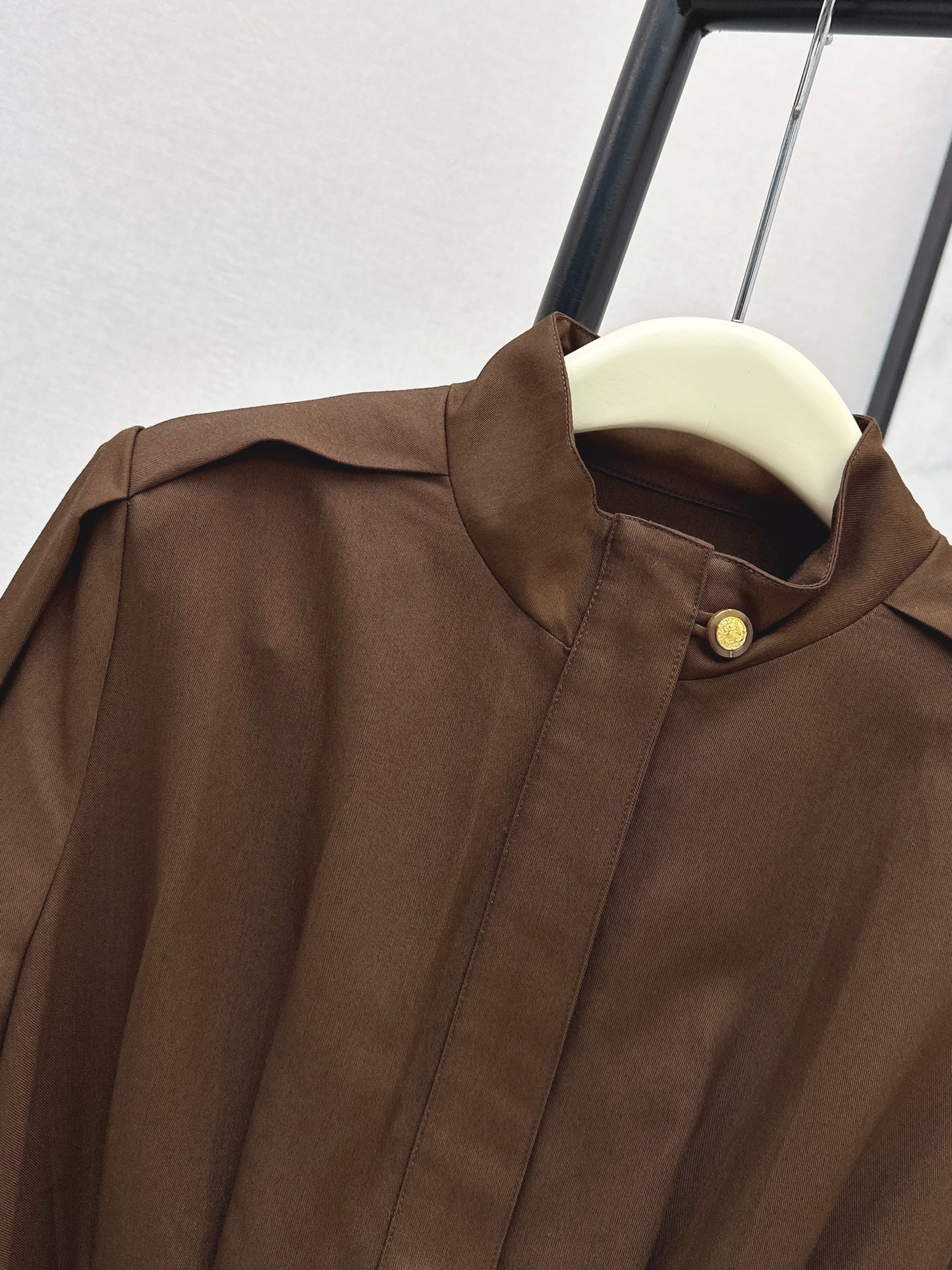 26ss Stand-up collar long dress