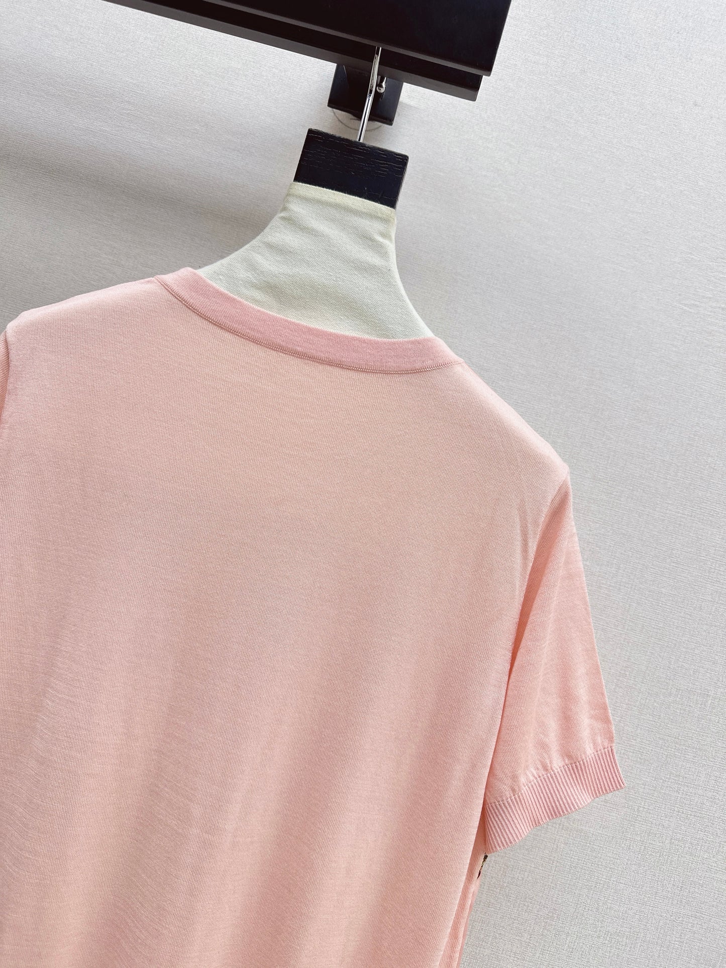 26ss Printed Pattern Patchwork Knit T-Shirt