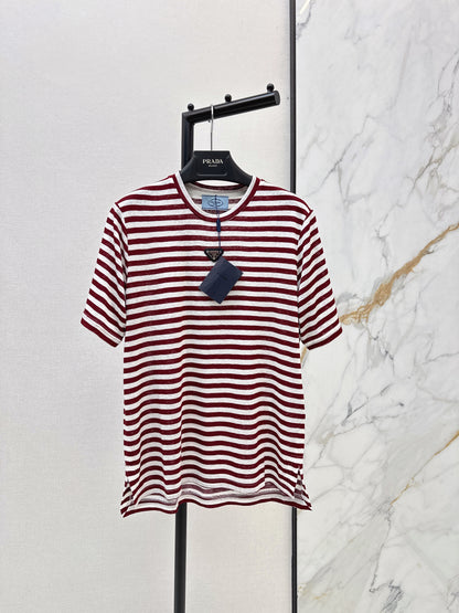26ss Navy-style striped T-shirt
