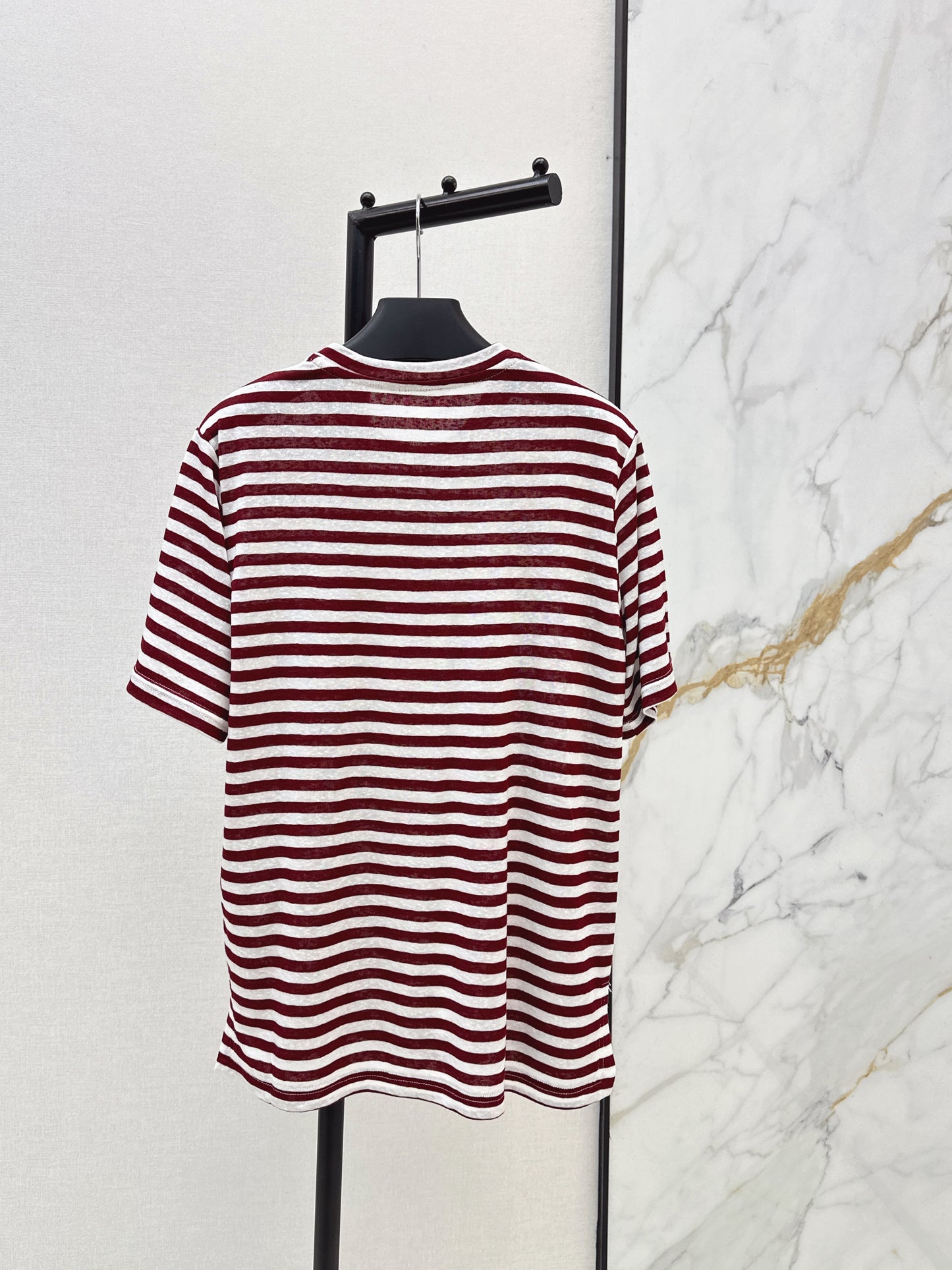 26ss Navy-style striped T-shirt