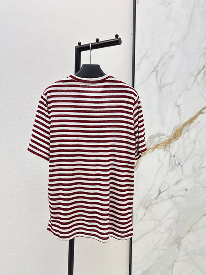 26ss Navy-style striped T-shirt