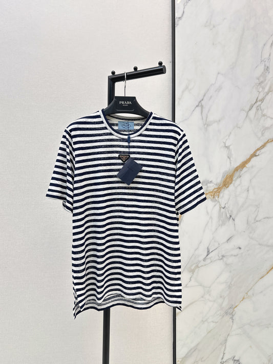 26ss Navy-style striped T-shirt