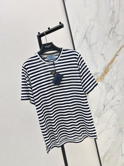 26ss Navy-style striped T-shirt